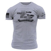 Grunt Style Men's Army Above The Best T-Shirt - Heather Gray