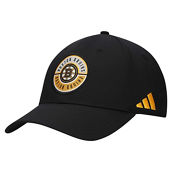 adidas Men's Black Boston Bruins Circle Logo Flex Hat