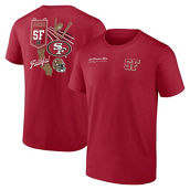 Fanatics Branded Men's Scarlet San Francisco 49ers Split Zone T-Shirt
