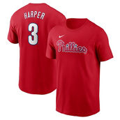 Nike Men's Bryce Harper Red Philadelphia Phillies Fuse Name & Number T-Shirt