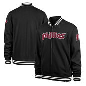 '47 Men's Black Philadelphia Phillies Wax Pack Pro Camden Full-Zip Track Jacket