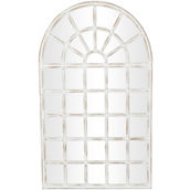 Morgan Hill Home Traditional White Wood Wall Mirror