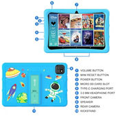 Contixo K103B 10-Inch Kids 64GB HD Tablet, Blue