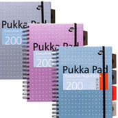 Pukka Pads B5 Metallic Executive Project Books, Assorted, 3 Pack