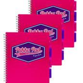 Pukka Pads Vision Letter Size Project Book, Pink, 3 Pack