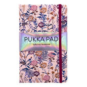 Pukka Pads Bloom Softcover Notebook with Pocket - Black - Pack 3