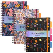 Pukka Pads B5 Bloom Project Book, Assorted, 3 Pack