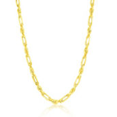 Links of Italy Sterling Silver 4mm Figarope Chain - Gold Plated