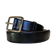 Fendi Mens Silver Buckle Smooth Black Calf Leather Belt 105 (New)