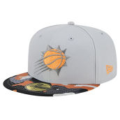 New Era Men's Gray Phoenix Suns Active Color Camo Visor 59FIFTY Fitted Hat