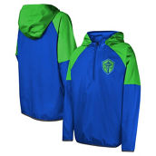 Outerstuff Youth Blue Seattle Sounders FC Unstoppable 1/2-Zip Hoodie Jacket