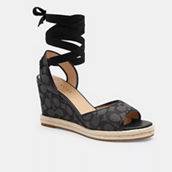 Coach Outlet Patrice Espadrille In Signature Jacquard