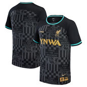Nike Youth Black Liverpool x LeBron James Collection 2023/24 Stadium Replica Jersey