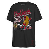 Mitchell & Ness Youth Black Chicago Blackhawks Concession Stand T-Shirt