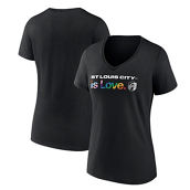 Fanatics Branded Women's Black St. Louis City SC Lucky City Pride V-Neck T-Shirt
