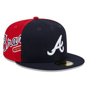New Era Men's Navy/Red Atlanta Braves Gameday Sideswipe 59FIFTY Fitted Hat