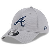 New Era Men's Gray Atlanta Braves Active Pivot 39THIRTY Flex Hat