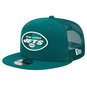 New Era Men's Green New York Jets Main Trucker 9FIFTY Snapback Hat