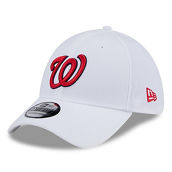 New Era Men's White Washington Nationals Evergreen 39THIRTY Flex Hat