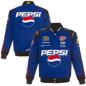 JH Design Men's Royal Jeff Gordon Pepsi Full-Snap Twill Uniform Jacket