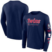 Fanatics Men's Fanatics Navy Minnesota Twins Strike the Goal Long Sleeve T-Shirt