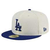 New Era Men's Cream Los Angeles Dodgers Evergreen Chrome 59FIFTY Fitted Hat