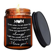 Lovery Mothers Day Lavender Scented Soy Wax Candle , MOM...Always! I Love You!