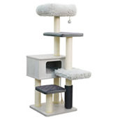 Catry Kasio 6-Level Modern and Minimalistic Cat Tree with Shag Fur