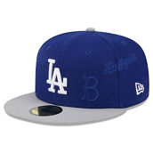 New Era Men's Royal/Gray Los Angeles Dodgers Multi Logo 59FIFTY Fitted Hat