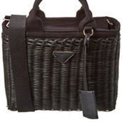Surell Accessories Handmade Straw Basket Bag