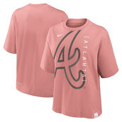 Nike Women's Pink Atlanta Braves Statement Boxy T-Shirt