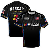 Checkered Flag Sports Men's Sports Black NASCAR Uniform T-Shirt