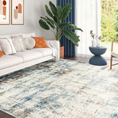 Tayse Clay Contemporary Abstract Rectangle Area Rug