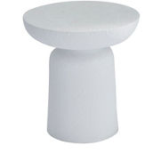 Morgan Hill Home Contemporary White Magnesium Oxide Outdoor Accent Table