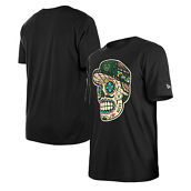 New Era Unisex Black Milwaukee Bucks Sugar Skull T-Shirt