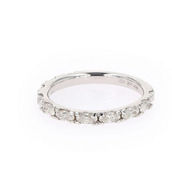 Charles & Colvard 1.10cttw Moissanite Band in Sterling Silver