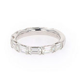 Charles & Colvard 2.70cttw Moissanite Band in Sterling Silver