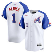 Nike Men's Ozzie Albies White Atlanta Braves City Connect Limited Player Jersey