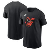 Nike Men's Black Baltimore Orioles Cooperstown Collection Team Logo T-Shirt