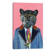 Fashion Panther Stylish Canvas Art Print by Heather Perry