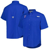 Columbia Men's Royal Texas Rangers Tamiami Omni-Shade Button-Down Shirt