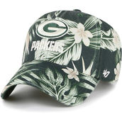 '47 Men's Green Green Bay Packers Tropicalia Clean Up Adjustable Hat