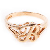 Traditions Jewelry Company Gold over Sterling Silver Initial Ring
