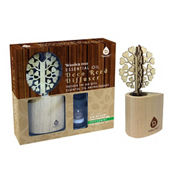 PURSONIC 3D Tree Reed Diffuser with 100%  Pure Lavender Essential Oil