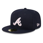 New Era Men's Navy Atlanta Braves 2024 Mother's Day On-Field 59FIFTY Fitted Hat