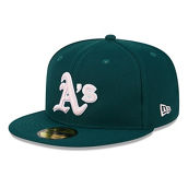 New Era Men's Green Oakland Athletics 2024 Mother's Day On-Field 59FIFTY Fitted Hat