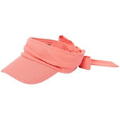 SAN DIEGO HAT COMPANY CUT AND SEW VISOR WITH RIBBON TIE