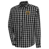 Antigua Men's Black Denver Nuggets Carry Long Sleeve Button-Up Shirt