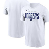 Nike Men's White Los Angeles Dodgers Home Team Bracket Stack T-Shirt