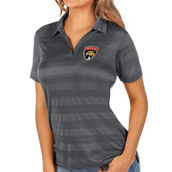 Antigua Women's Charcoal Florida Panthers Compass Polo
